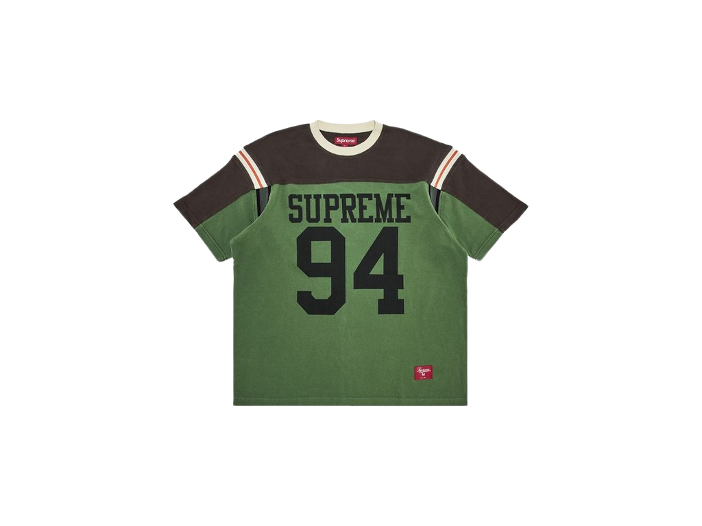 Supreme Split S/S Football Top Green-Supreme-pikastore.cz