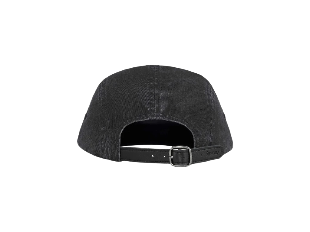 Supreme Washed Chino Twill Camp Cap (SS25) Black-Supreme-pikastore.cz