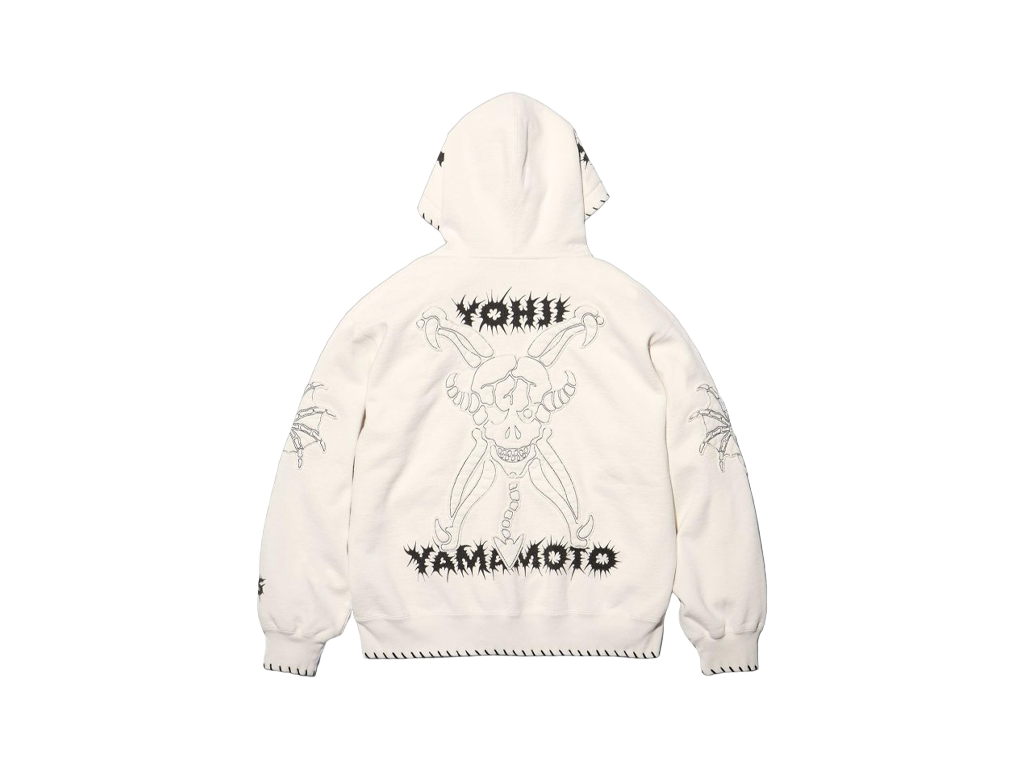 Supreme Ys by Yohji Yamamoto Zip Up Hooded Sweatshirt Natural-Supreme-pikastore.cz