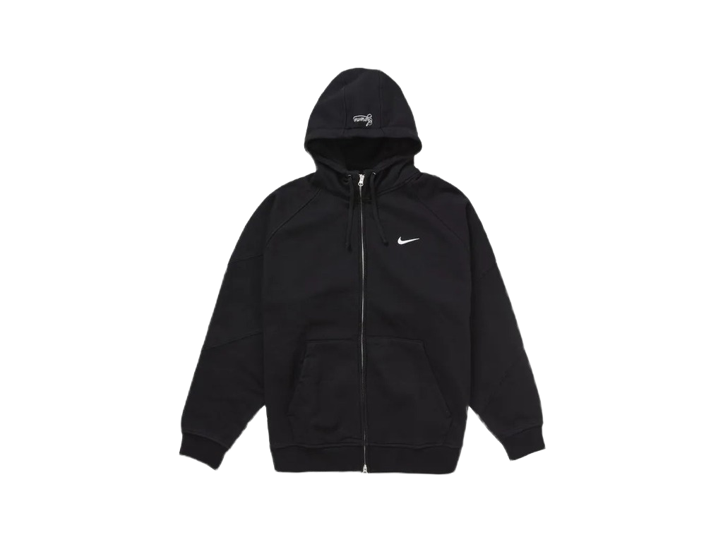 Supreme x Nike Zip Up Hooded Sweatshirt Black-Supreme-pikastore.cz