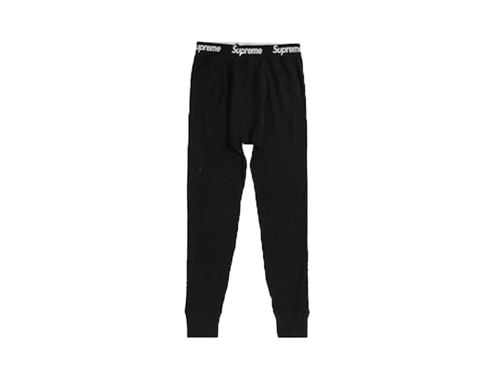 Supreme x Hanes Thermal Pant (1 Pack) Black-Supreme-pikastore.cz