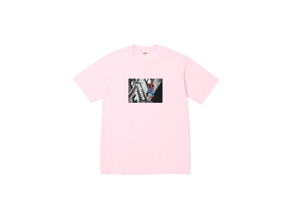 Supreme x Spider-Man Tee Light Pink-Supreme-pikastore.cz