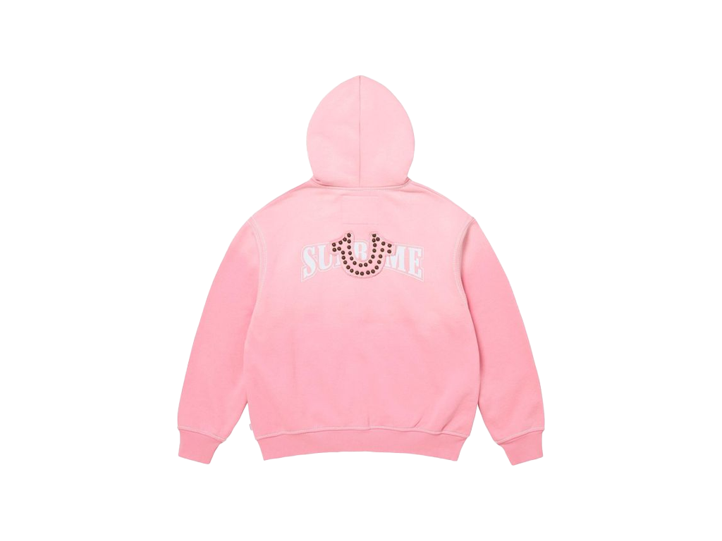 Supreme x True Religion Zip Up Hooded Sweatshirt Pink-Supreme-pikastore.cz