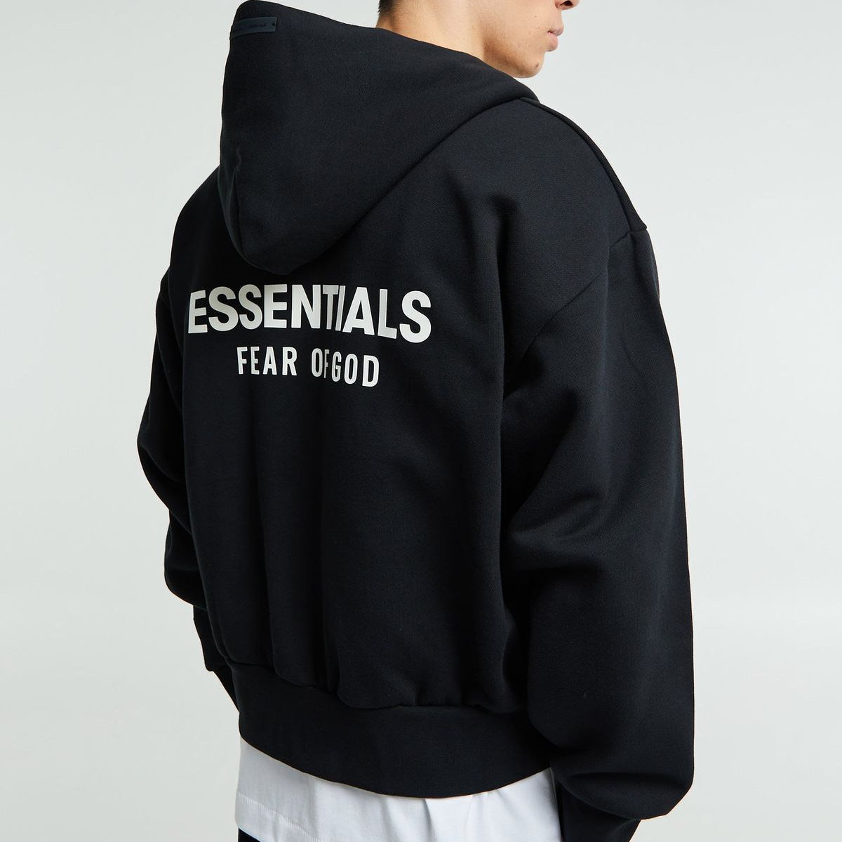 Fear of God Essentials Fleece Hoodie S24 Black-Fear of God-pikastore.cz