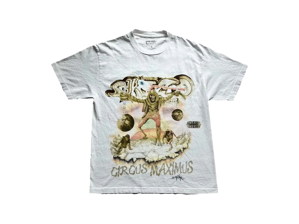 Travis Scott Utopia Tour Skitzo Circus Maximus Tee White-Travis Scott-pikastore.cz