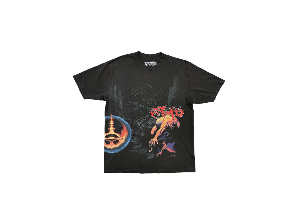 Travis Scott Circus Maximus Europe D.Y.L.T.W.I.S. Tee Washed Black-Travis Scott-pikastore.cz