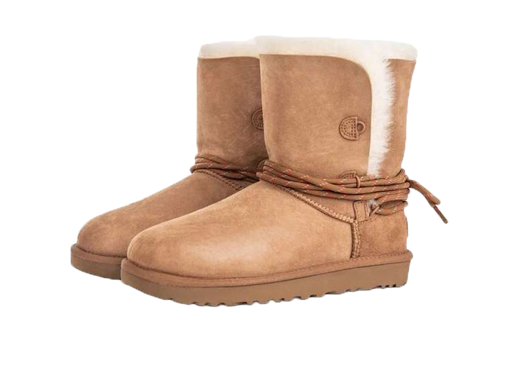 UGG Bailey Tie Boot Chestnut (Women's) – boty – fotka 2 z 5