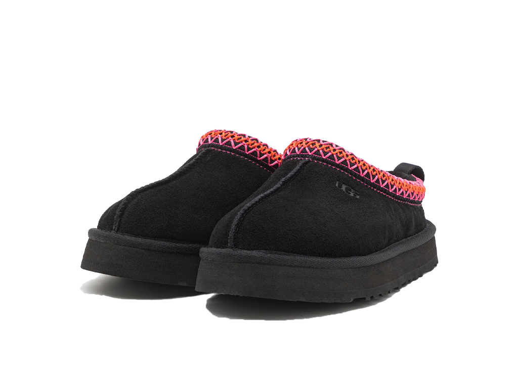 UGG Tazz Slipper Kids Black Pink-UGG-pikastore.cz