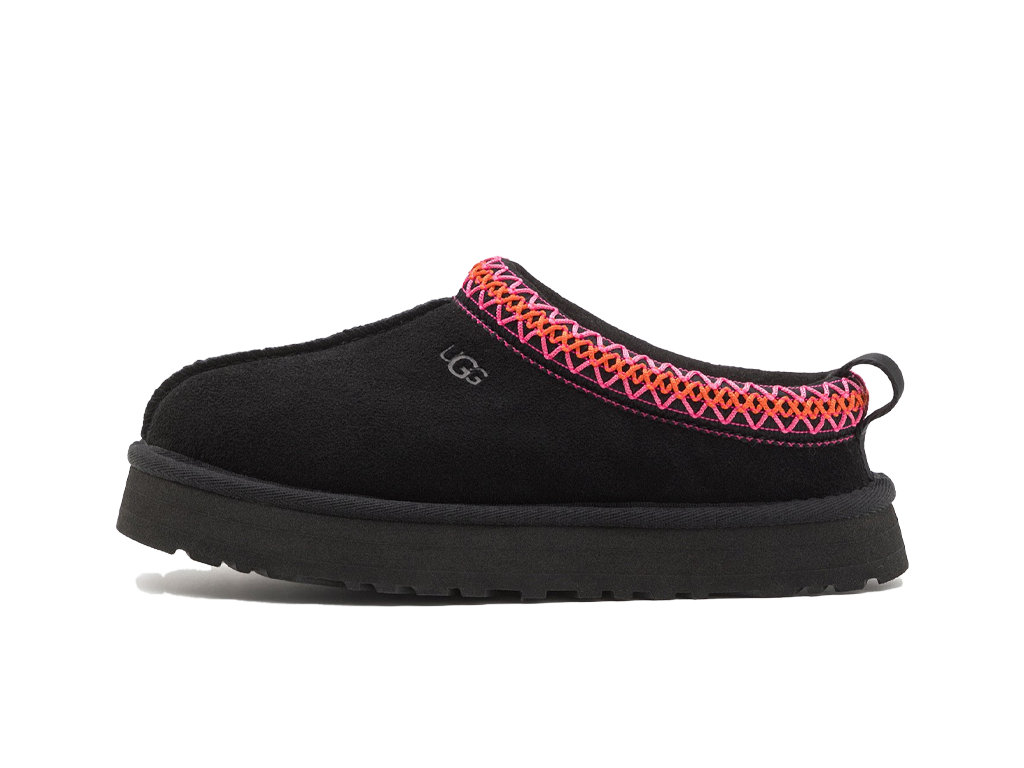 UGG Tazz Slipper Kids Black Pink-UGG-pikastore.cz