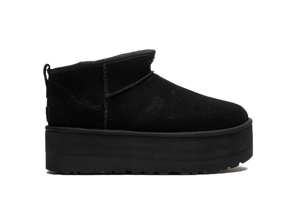 UGG Wmns Classic Ultra Mini Platform Boot Black-UGG-pikastore.cz
