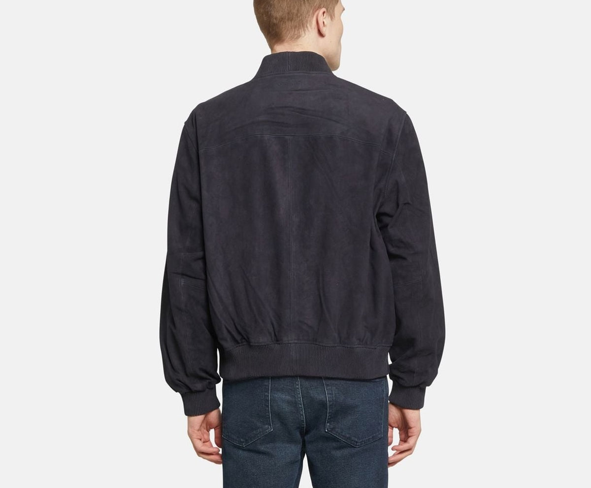 Calvin Klein Leather blouson Blue – Bekleidung – Foto 4 von 6