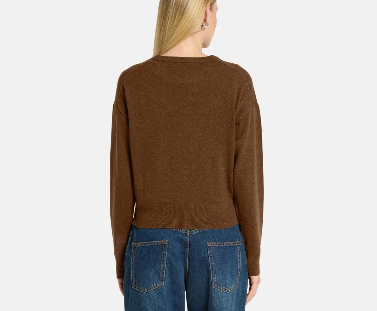 Calvin Klein Cashmere pullover Espresso Style Brown – dukserica – fotografija 4 od 5