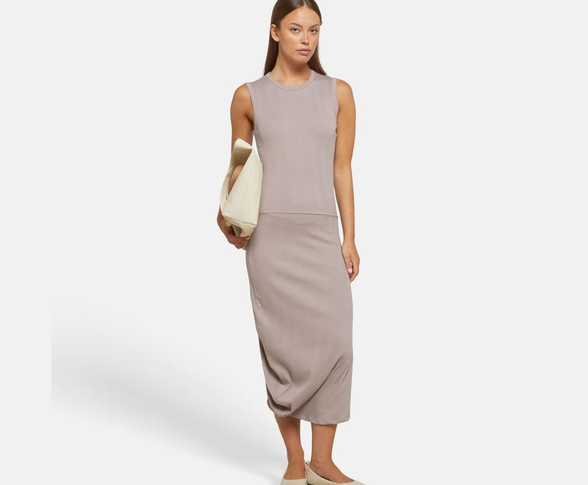 Calvin Klein Midi dress Greige – ropa – foto 5 de 5