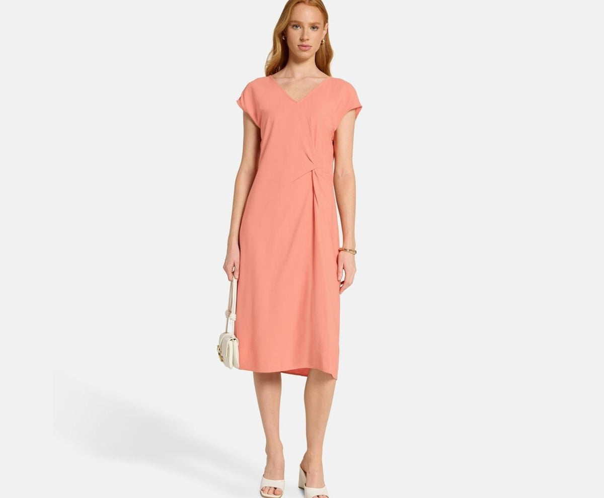 Calvin Klein Midi dress Orange – odjeća – fotografija 5 od 5