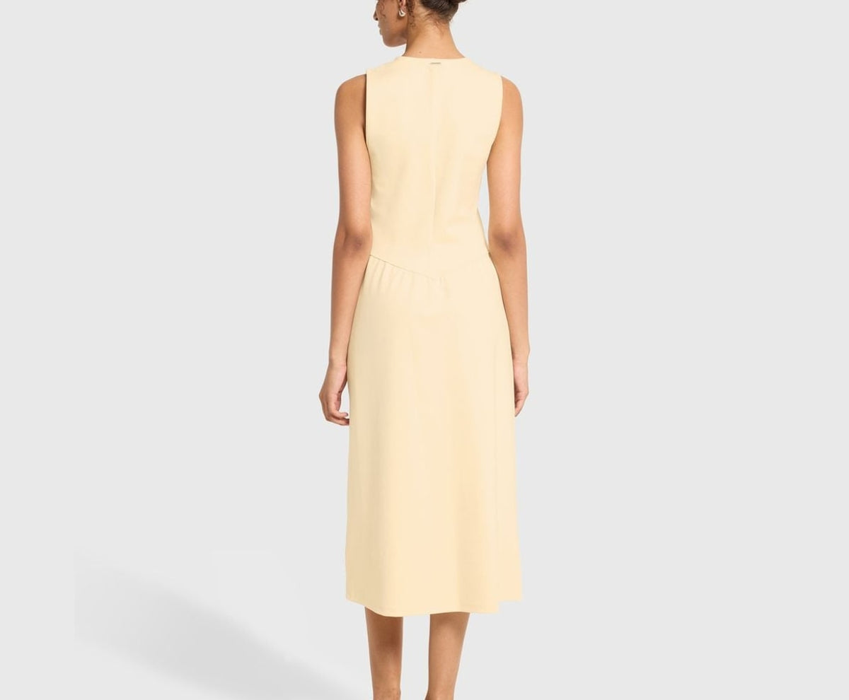 Calvin Klein Midi dress Light Yellow – ruházat – fotó 4/5