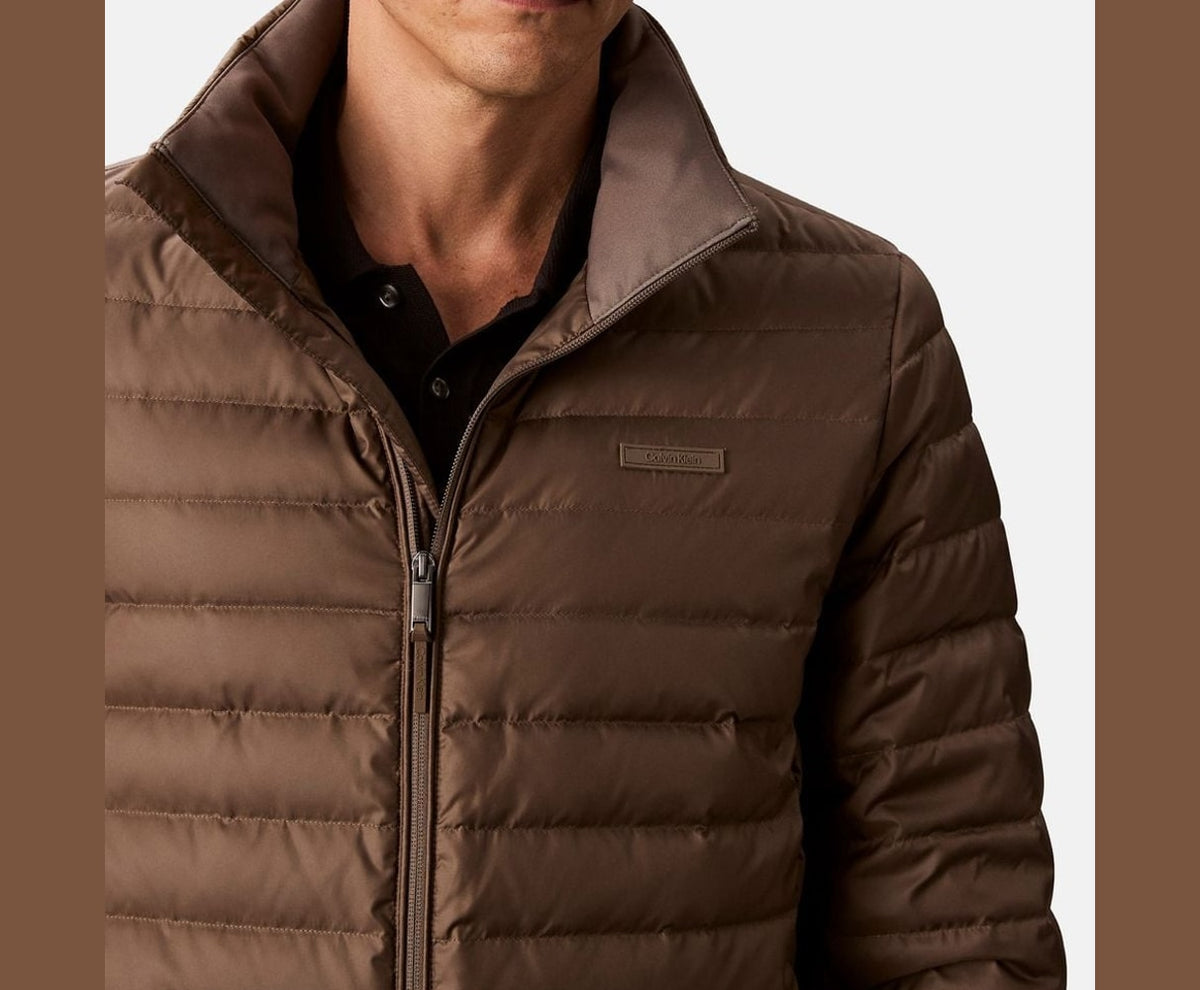 Calvin Klein Quilted jacket Grey – geacă – fotografia 3 din 5