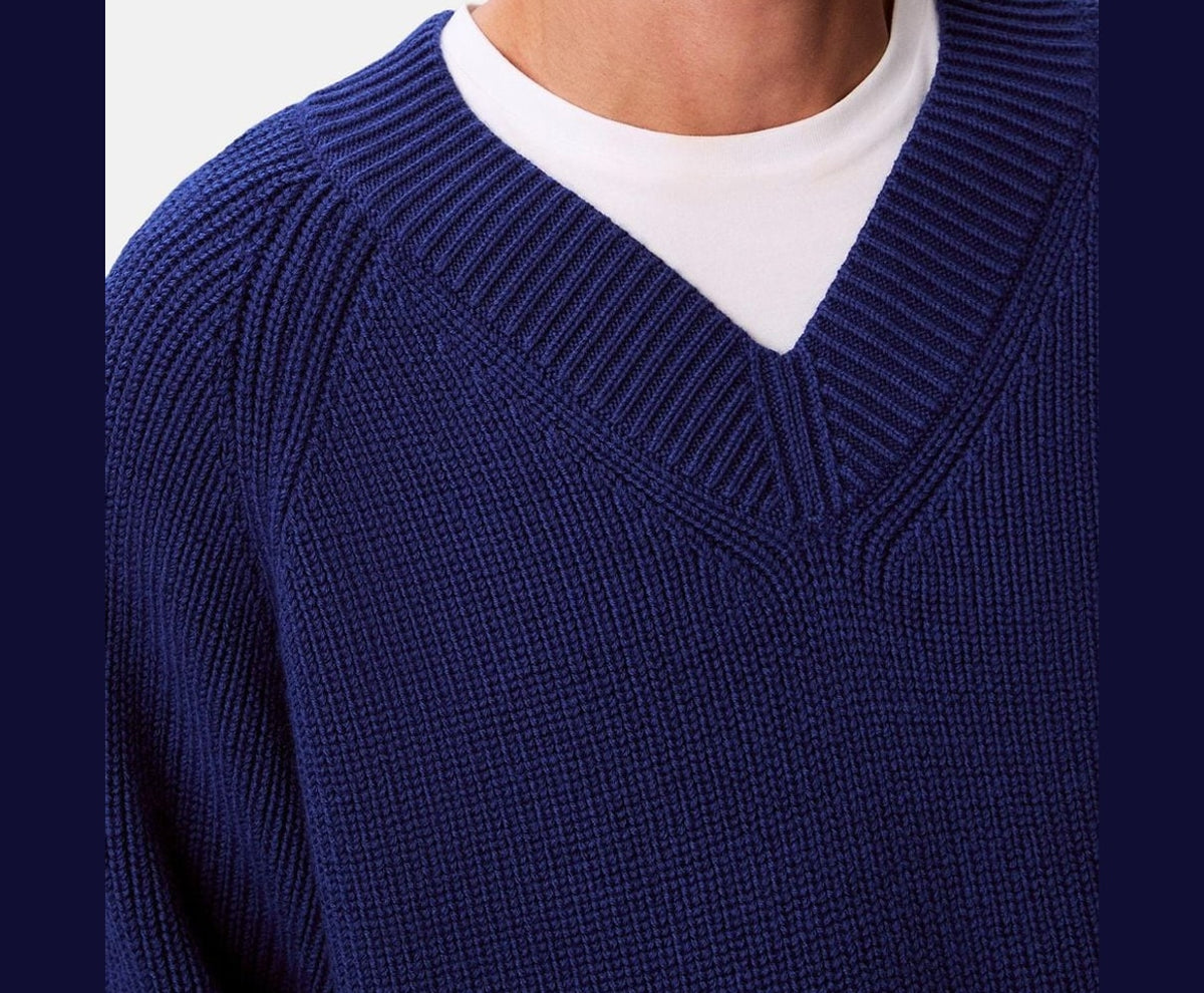 Calvin Klein Wool-blend pullover Blue – hanorac – fotografia 3 din 5