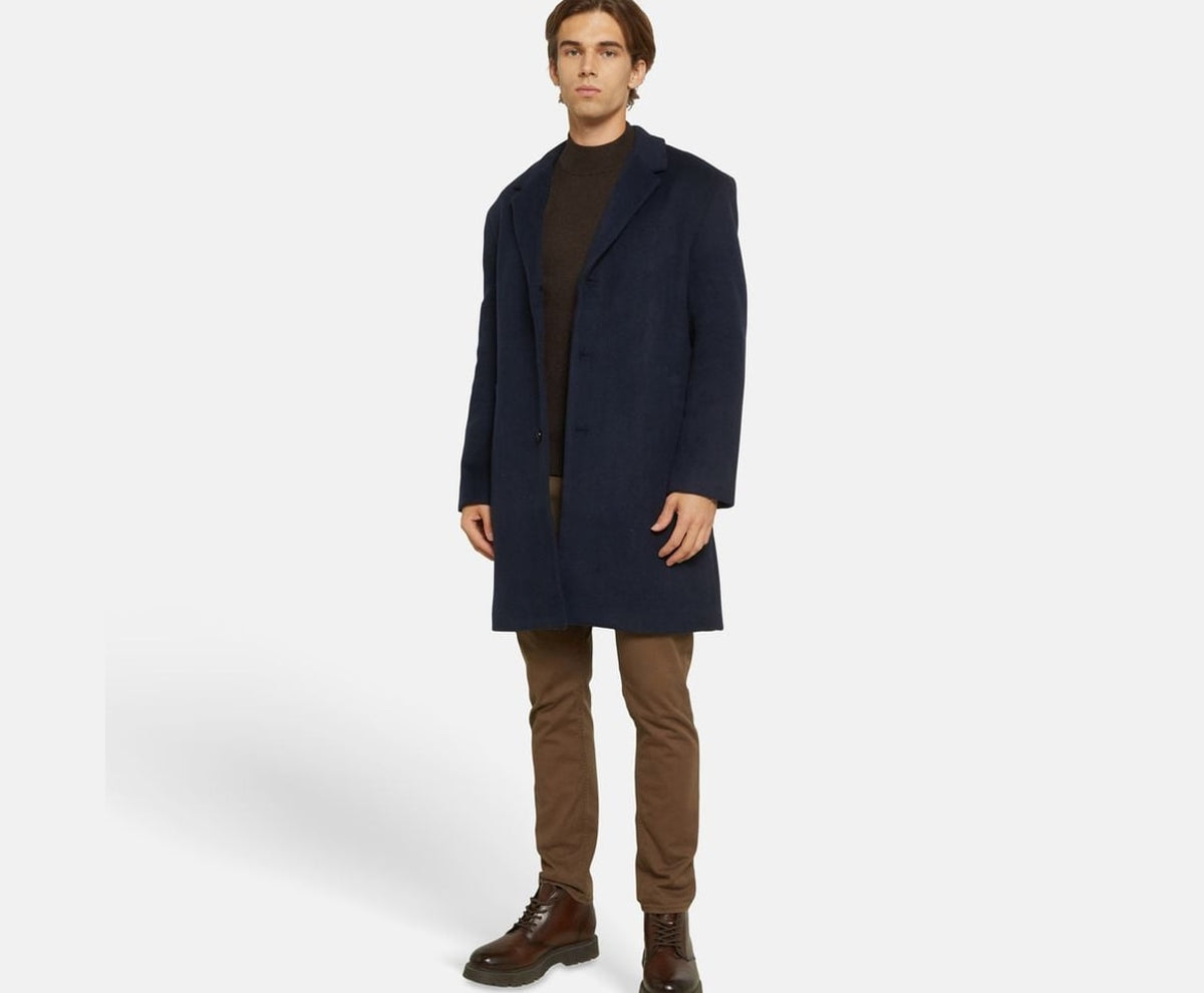 Calvin Klein Wool-blend coat Blue – jakke – foto 6 af 6