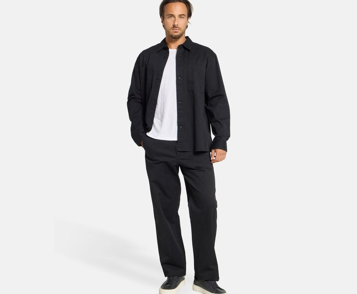 Calvin Klein Long-sleeved shirt - easy fit Black – t-shirt – foto 5 af 5