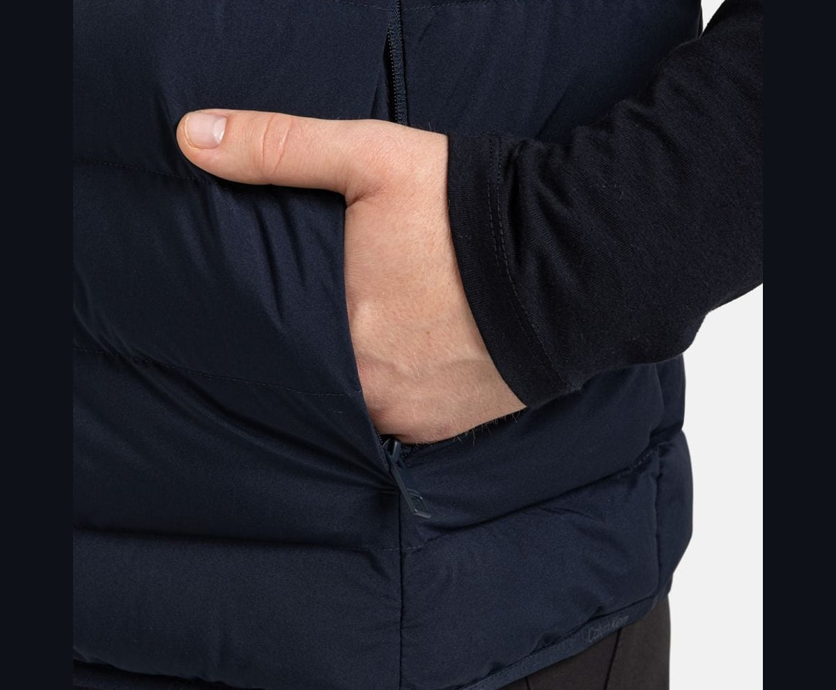 Calvin Klein Quilted gilet Dark Blue – bunda – fotka 3 z 6