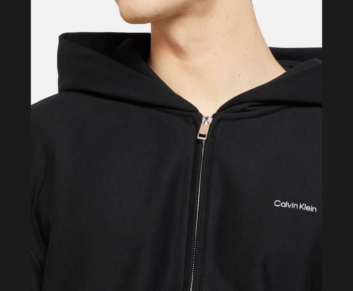 Calvin Klein Hooded sweat jacket Black – bunda – fotka 3 z 5
