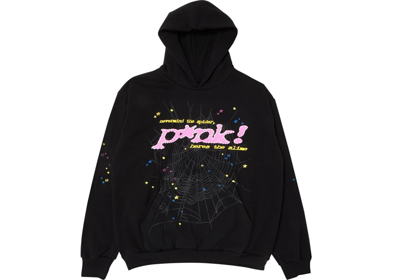 Sp5der New Black Pink Hoodie-Sp5der-pikastore.cz