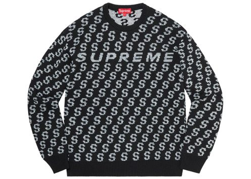 Supreme S Repeat Sweater Black-Supreme-pikastore.cz