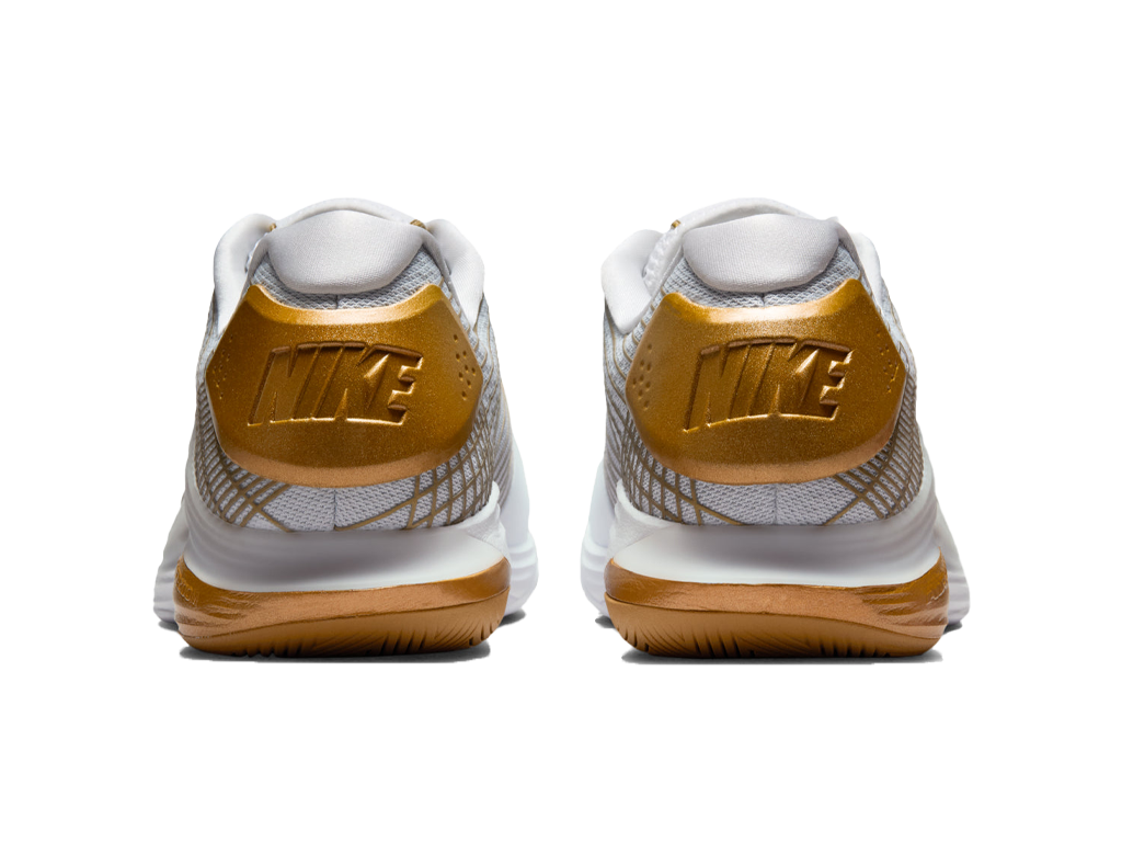Nike Court Air Zoom Vapor 12 Hypersmash HC White Pure Platinum Metallic Gold