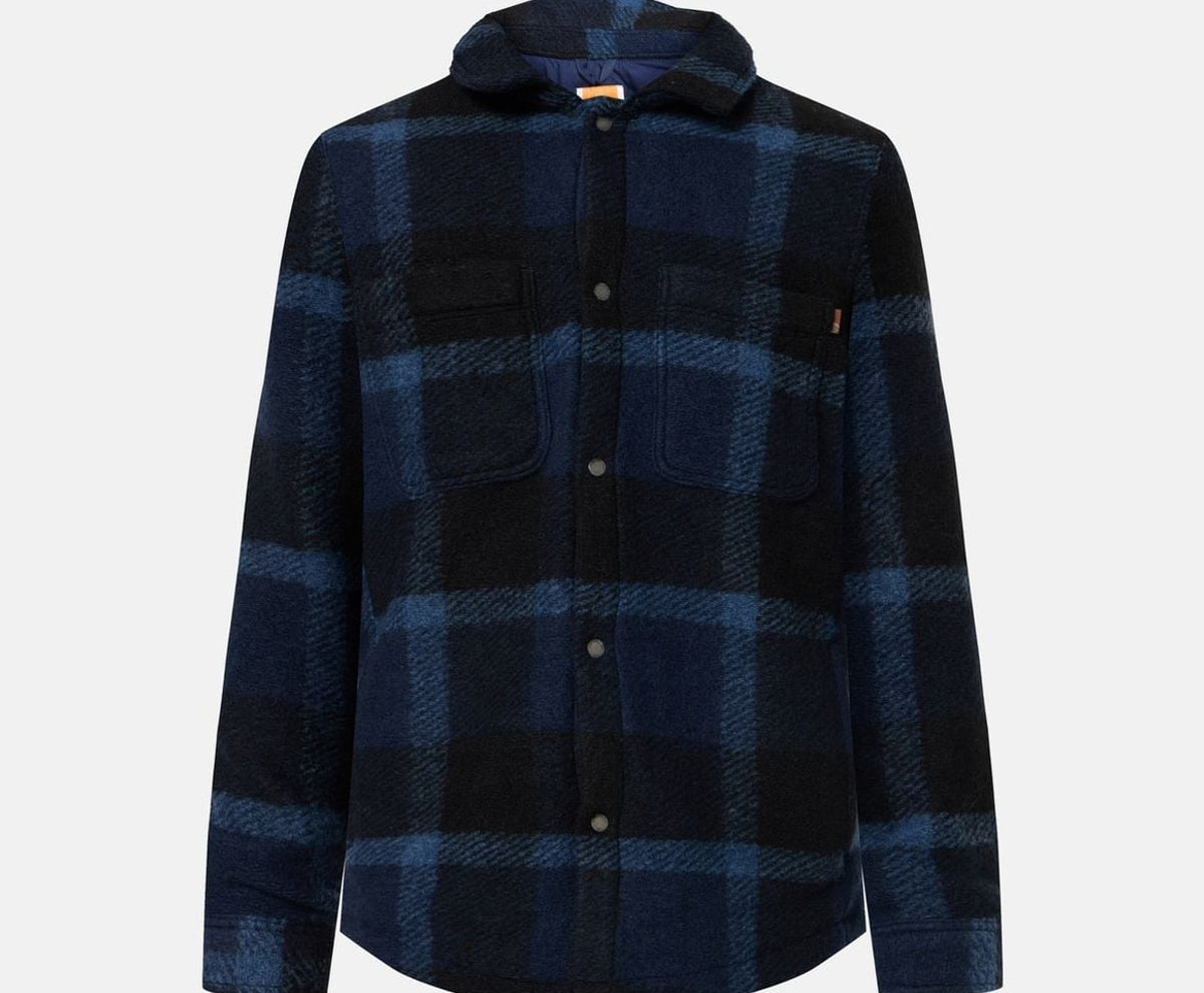 Timberland Wool-blend shacket Midnight Blue – clothing