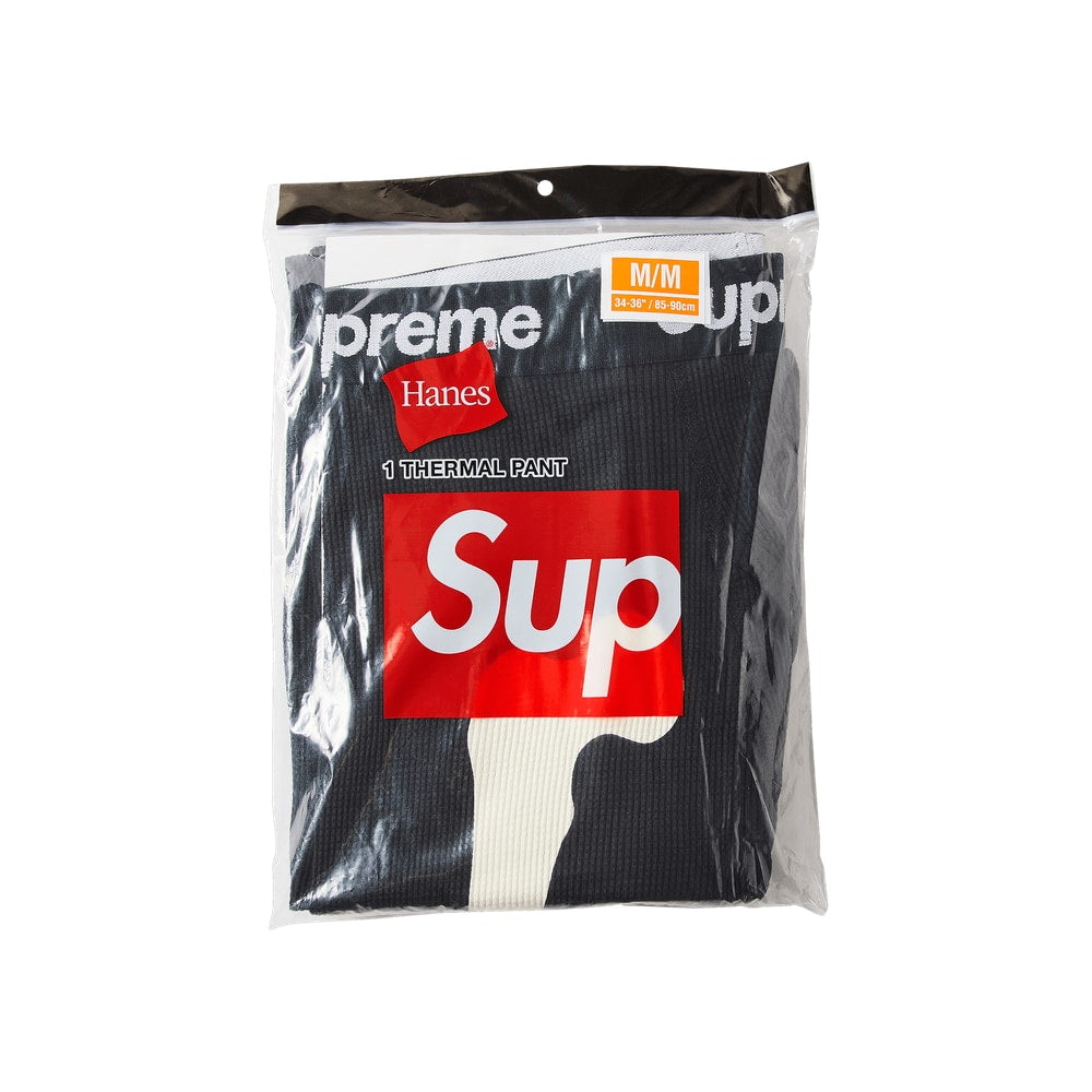 Supreme x Hanes Bones Thermal Pant (1 Pack) Black – broek