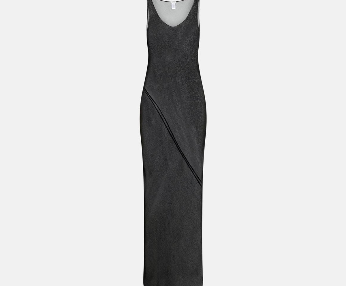 Calvin Klein Silk night gown Black – облекло, черен