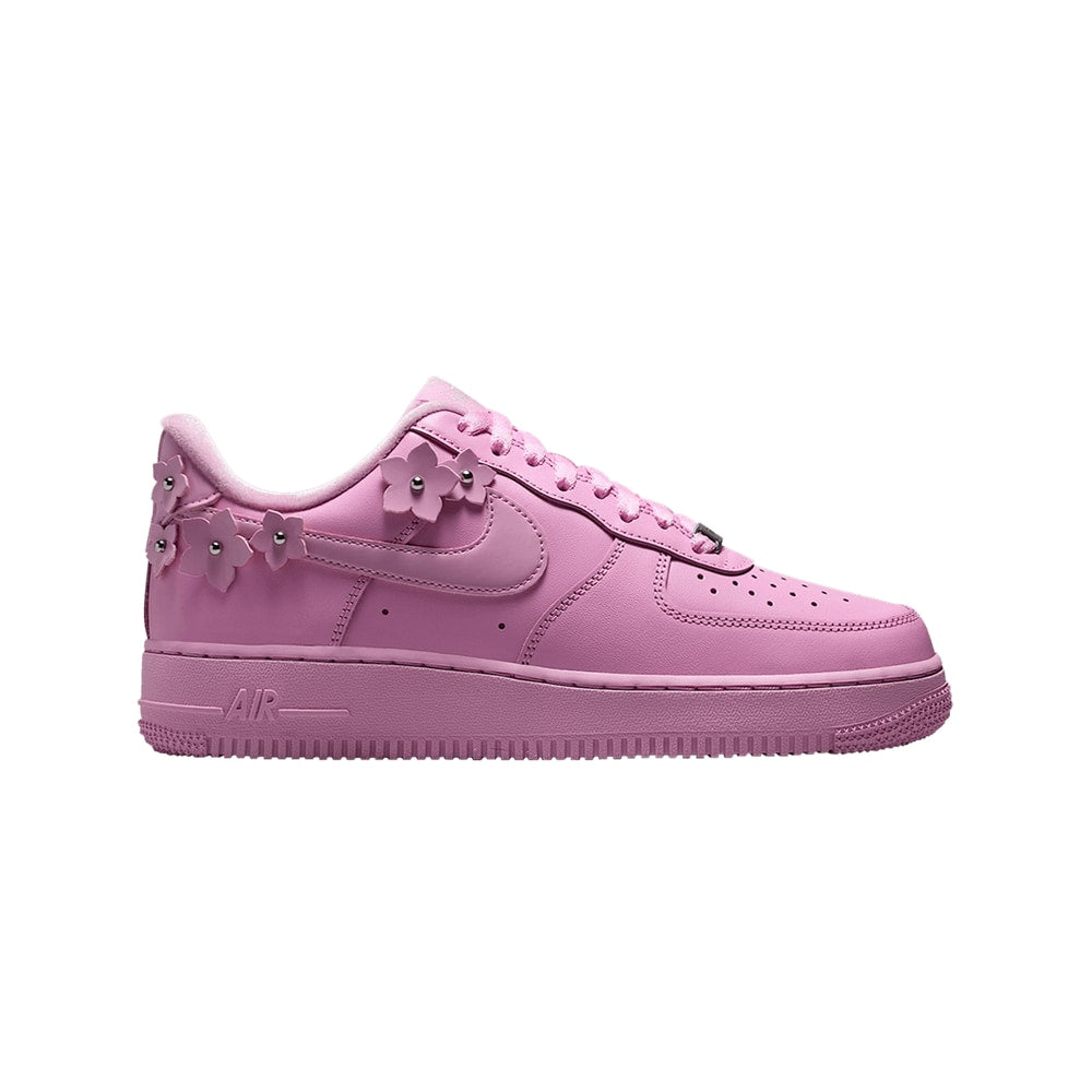 Nike Wmns Air Force 1 07 Pink Foam Metallic Silver – sneakers, sølv