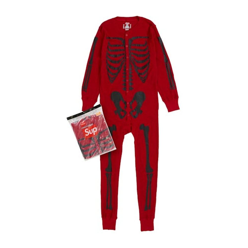 Supreme x Hanes Bones Thermal Union Suit (1 Pack) Red – vaatteet