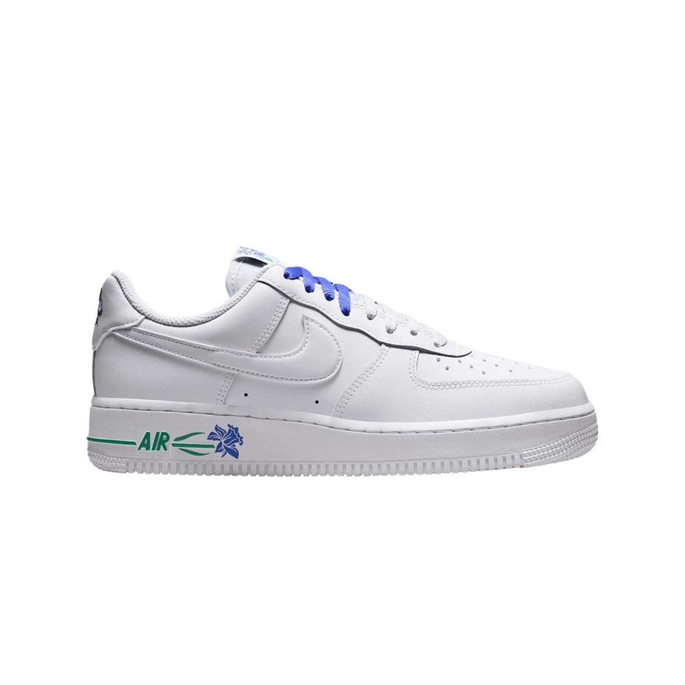 Nike Wmns Air Force 1 Low Blue Flower – tenisky, modrá