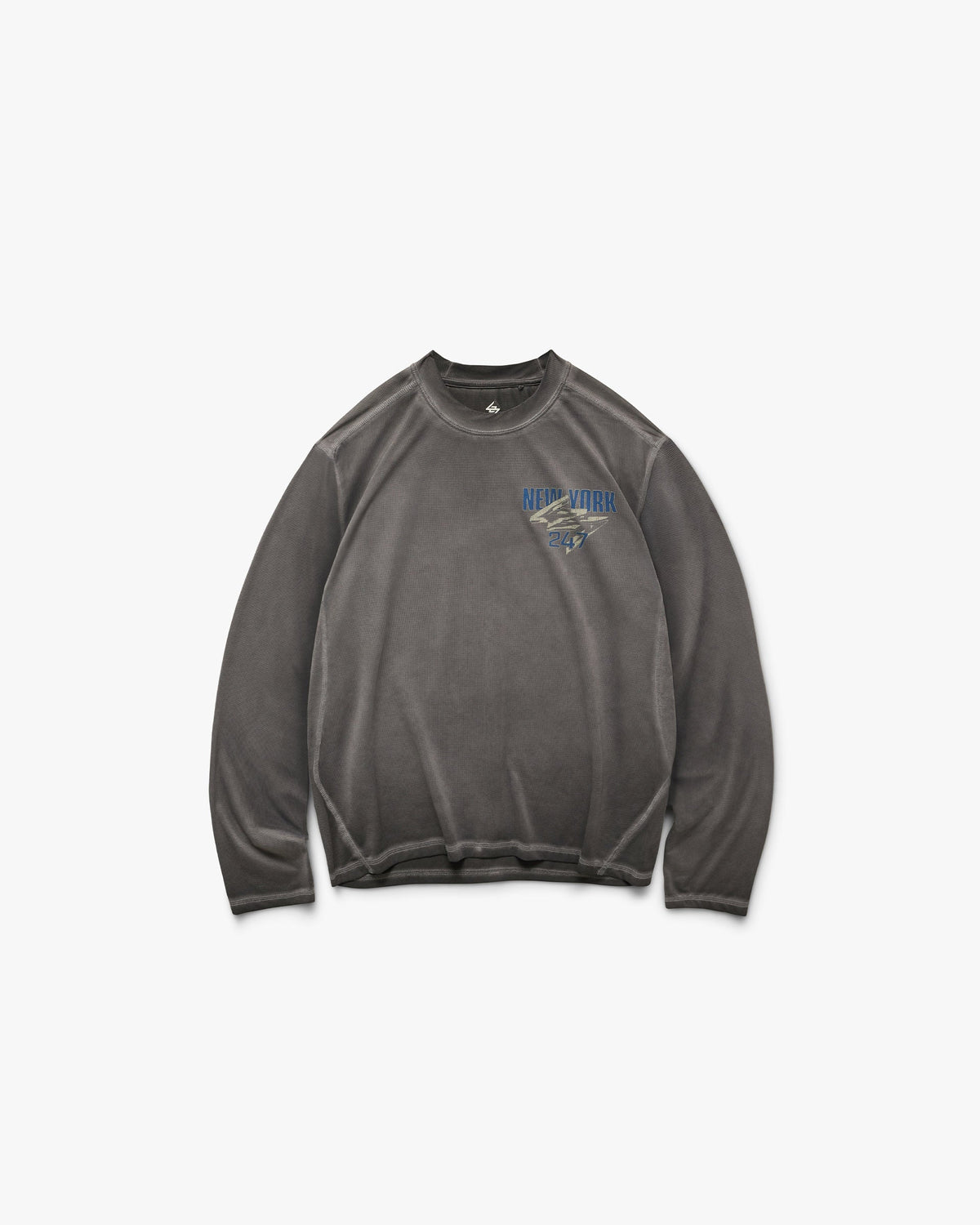 Represent 247 New York Long Sleeve T-Shirt Washed Grey – tričko
