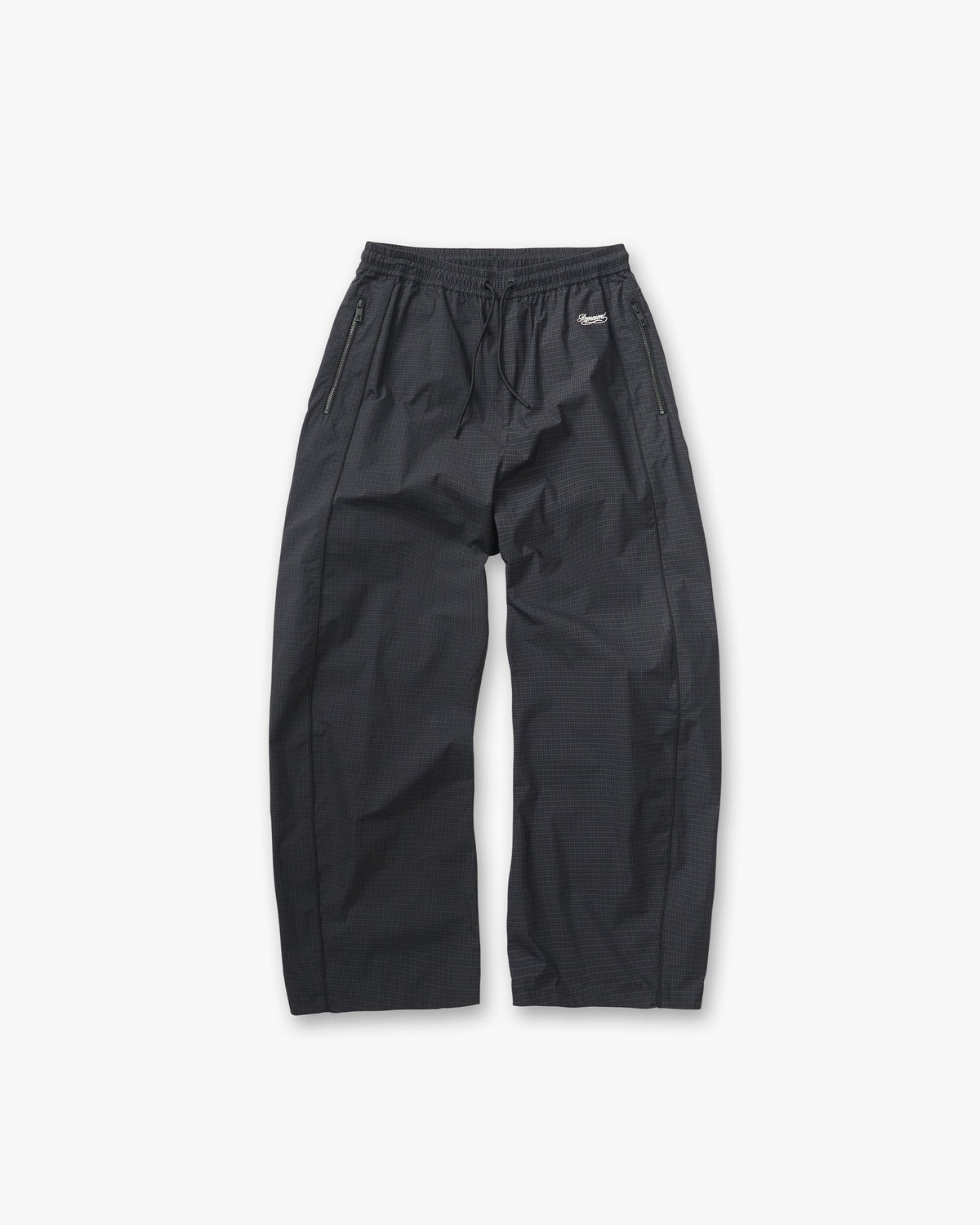Represent Riot Track Pant Navy Check – kalhoty