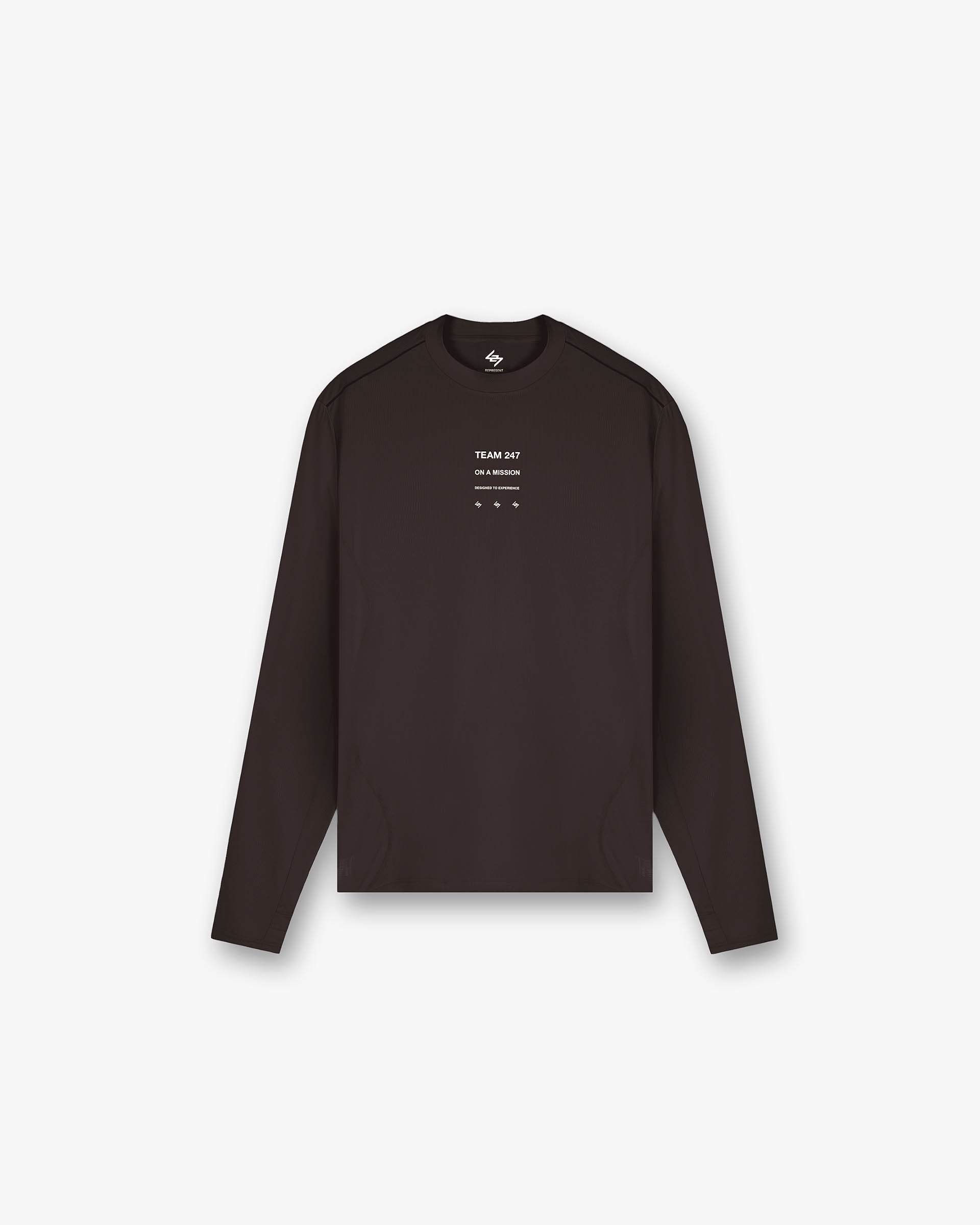 Represent 247 Trail Long Sleeve T-Shirt Chocolate