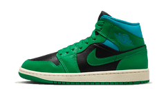 Nike Air Jordan 1 Mid Lucky Green Aquatone (Women's)