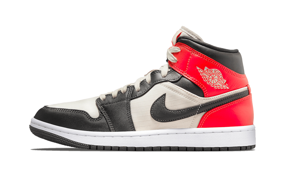 Nike Air Jordan 1 Mid Newsprint Light Orewood Brown (Women's)-sneakers-Air Jordan-pikastore.cz