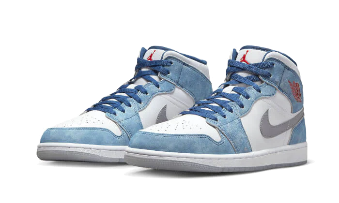 Nike Air Jordan 1 Mid SE French Blue Light Stel (GS)-sneakers-Air Jordan-pikastore.cz
