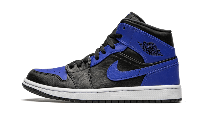 Nike Air Jordan 1 Mid Hyper Royal Tumbled Leather-sneakers-Air Jordan-pikastore.cz