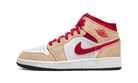 Nike Air Jordan 1 Mid Light Curry Cardinal (GS)-sneakers-Air Jordan-pikastore.cz