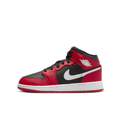 Nike Air Jordan 1 Mid Gym Red Black (Donna)