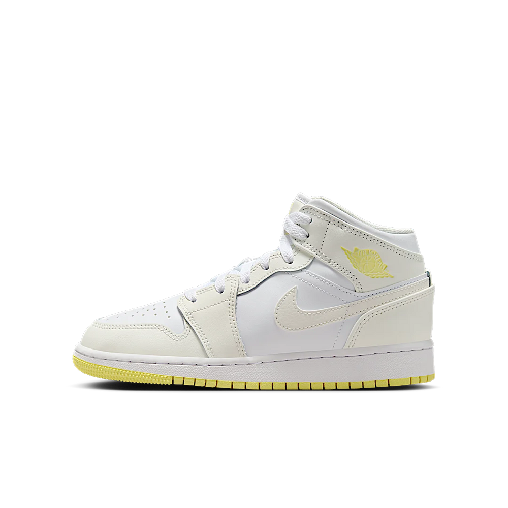 Nike Air Jordan 1 Mid GS Sail Light Laser Orange-Air Jordan-pikastore.cz