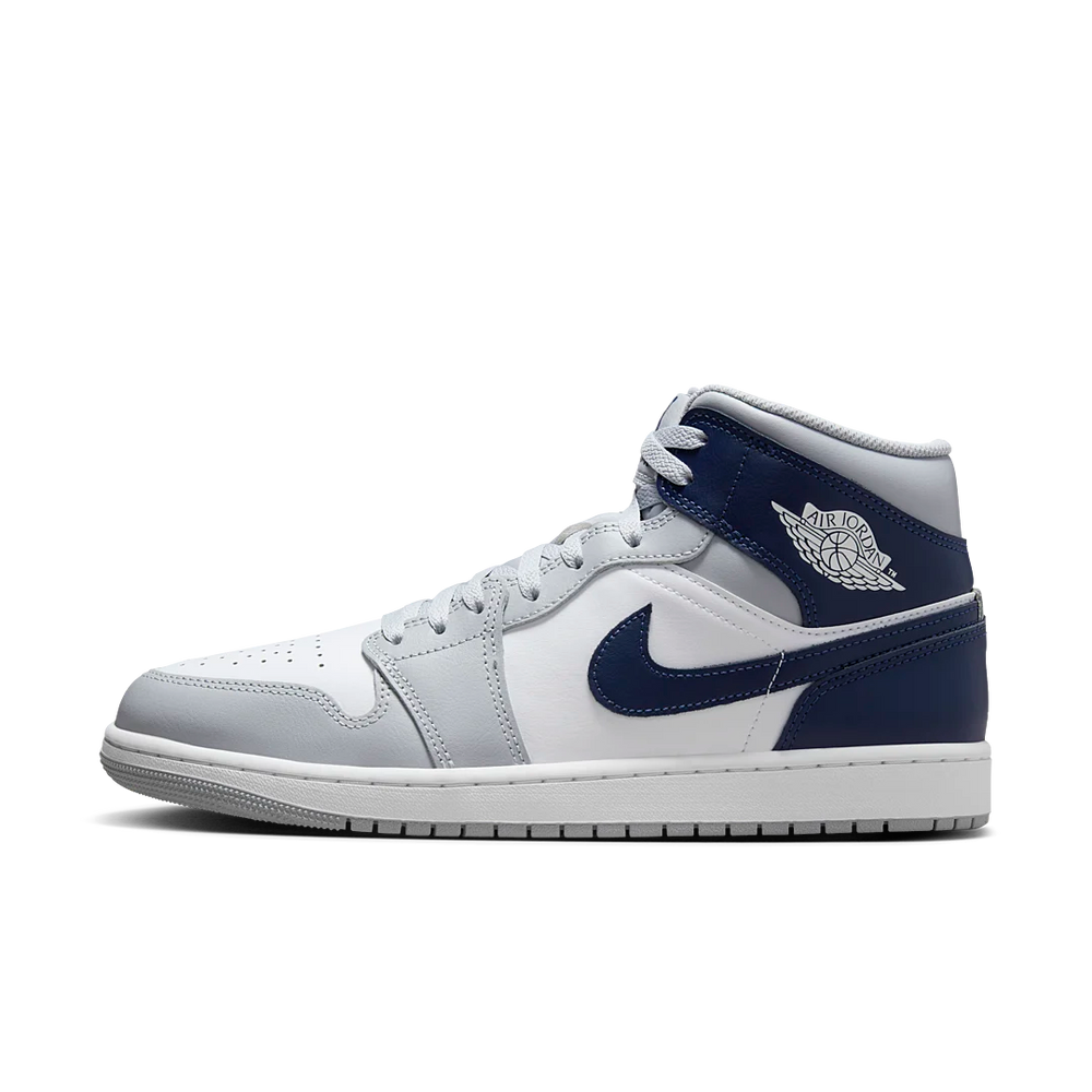 Nike Air Jordan 1 Mid Wolf Grey Midnight Navy-Air Jordan-pikastore.cz