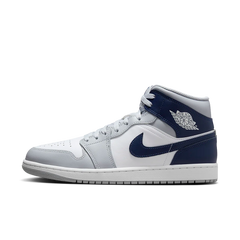 Nike Air Jordan 1 Mid Wolf Grey Midnight Navy