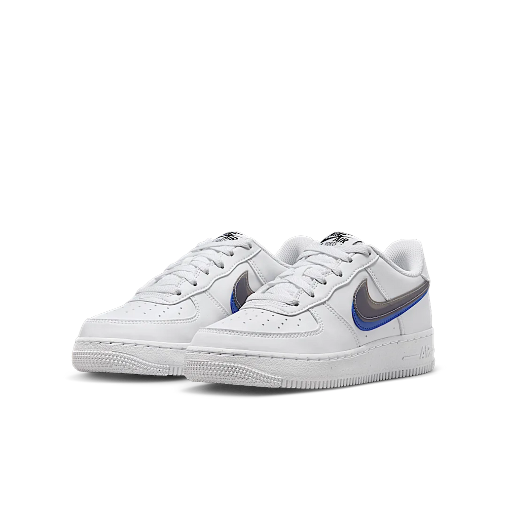 Nike Air Force 1 Low Impact Next Nature Double Swoosh White Black Blue (GS)-sneakers-Nike-pikastore.cz