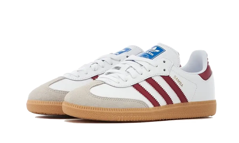 Adidas Samba OG White Burgundy Gum-sneakers-Adidas-pikastore.cz