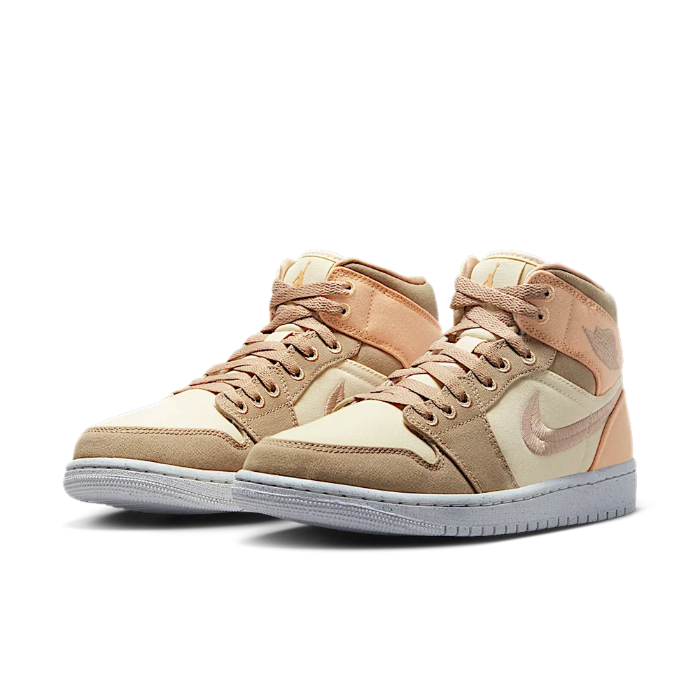 Nike Air Jordan 1 Mid SE Canvas Khaki (Women's)-sneakers-Air Jordan-pikastore.cz