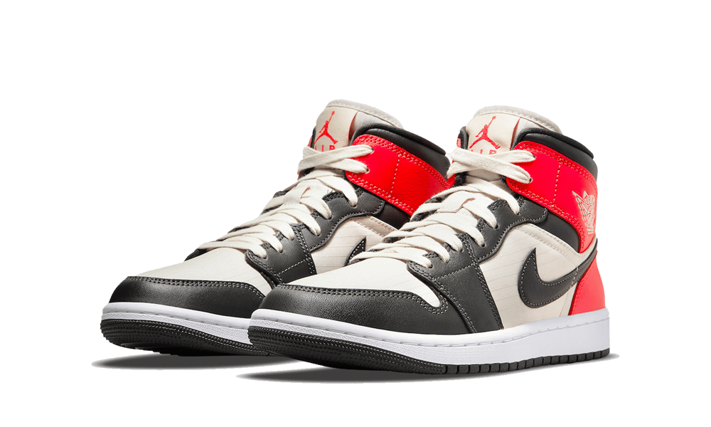 Nike Air Jordan 1 Mid Newsprint Light Orewood Brown (Women's)-sneakers-Air Jordan-pikastore.cz
